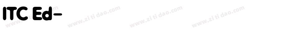 ITC Ed字体转换